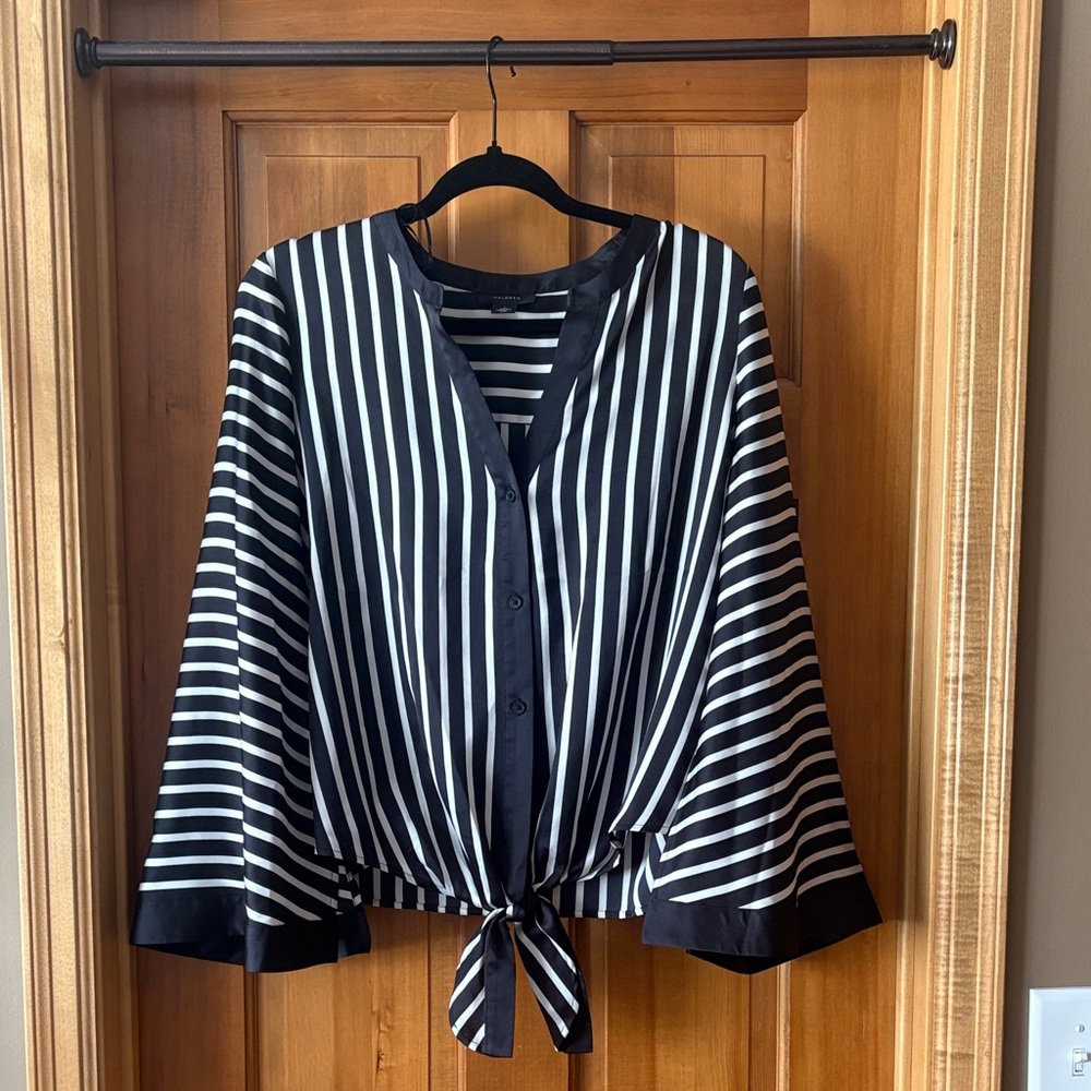 Halogen Monochrome Striped Blouse
